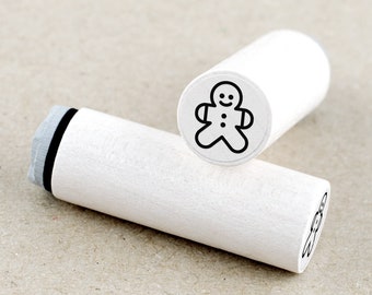 Mini Rubber Stamp Gingerbread Man