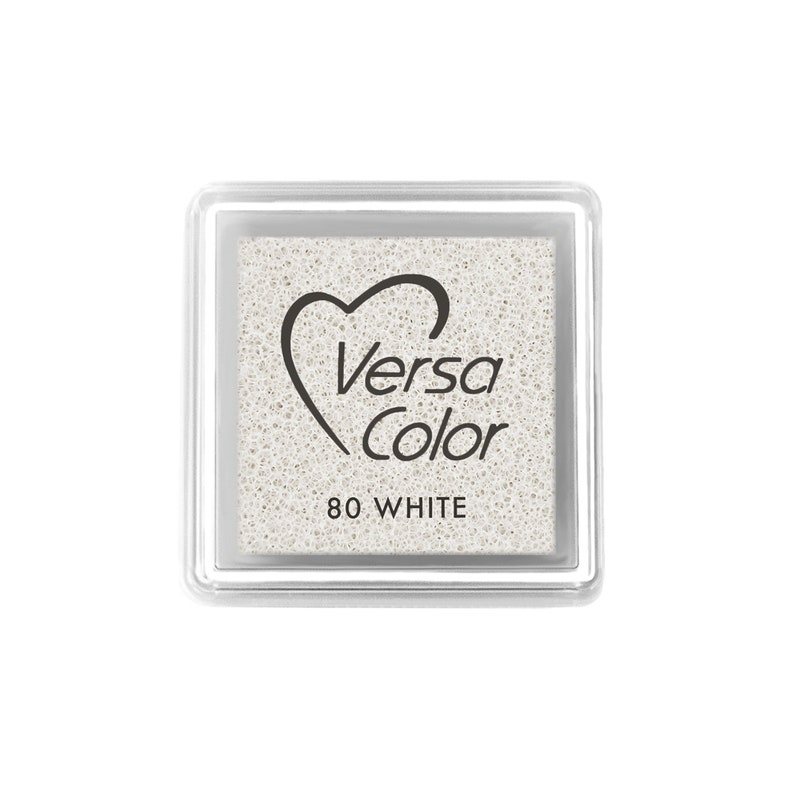 Stempelkissen Grau Schwarz und Weißtöne VersaColor Tsukineko klein 80 White