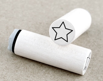 Mini Rubber Stamp Star