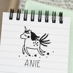 Small Name Stamp Unicorns x First Names