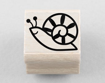 Rubber Stamp Snail 20 x 15 mm