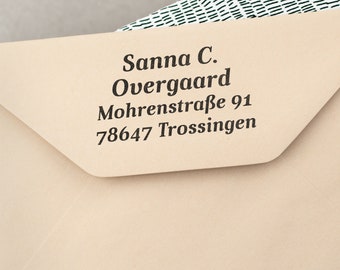 Text Stamp With Address In Different Sizes Design 18