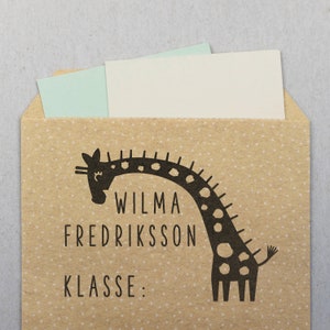 Großer Schul-Stempel Giraffe 50 x 35 mm