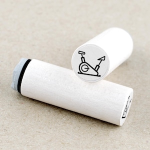Mini Rubber Stamp Spinning Bike