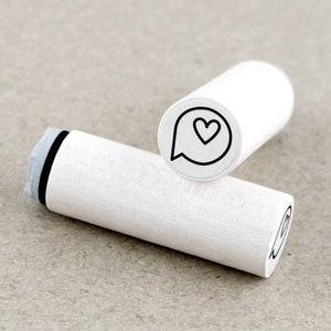 Ministempel Sprechblase Herz