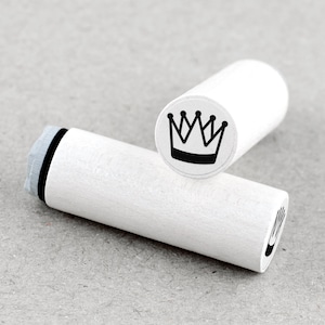 Mini Rubber Stamp Crown Ø 1,1 cm