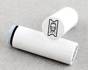 Mini-postzegel, treinkaartje