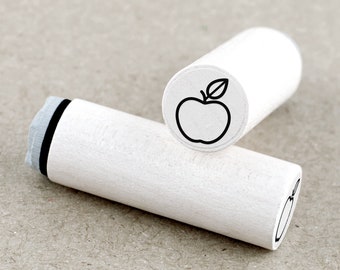 Mini Rubber Stamp Apple