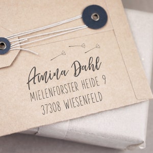 Kleine adresstempel Dandelion Wolde tot 3 regels