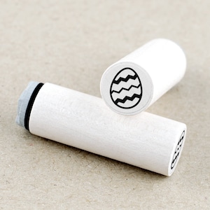 Ministempel Osterei Zickzack