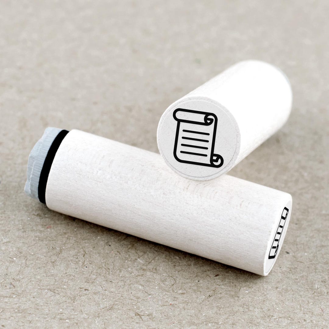 Mini Rubber Stamp Scroll - Etsy