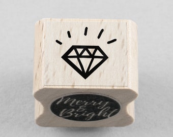 Rubber Stamp Diamond 15 x 15 mm