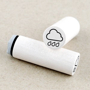 Mini Rubber Stamp Rain Cloud