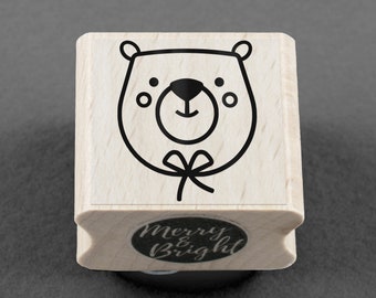 Rubber Stamp Bear Betty 25 x 25 mm