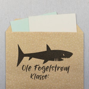 Großer Schul-Stempel Hai 50 x 35 mm