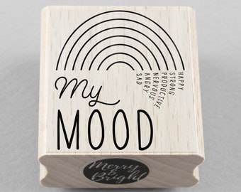 Rubber Stamp Mood Tracker 35 x 40 mm