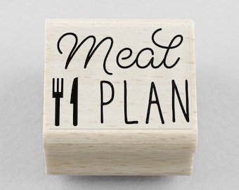 Rubber Stamp Meal Plan 30 x 25 mm