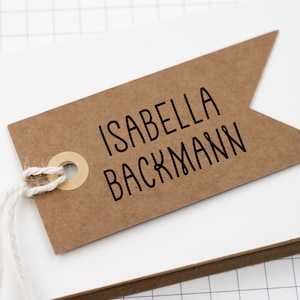 Textstempel mit Namen in unterschiedlichen Größen Design 53