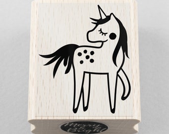 Rubber Stamp Unicorn Laila 45 x 55 mm