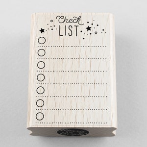 Stempel Checklist 50 x 80 mm