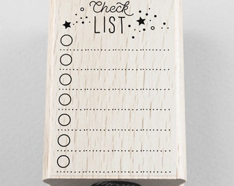 Rubber Stamp Checklist 50 x 80 mm