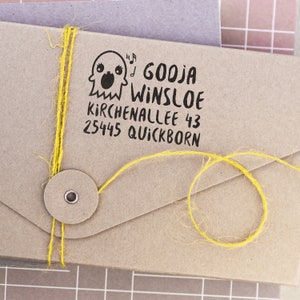 Kleine adresstempel spoken tot 4 regels