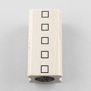 Rubber Stamp Checklist Square 10 x 45 mm