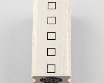 Sello Checklist Cuadrado 10 x 45 mm