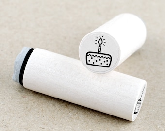 Mini Rubber Stamp Birthday Cake