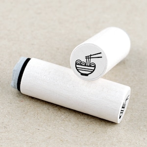 Mini Rubber Stamp Asian Noodles