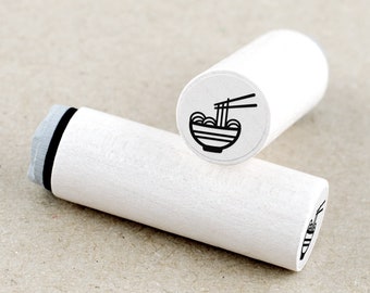 Mini Rubber Stamp Asian Noodles