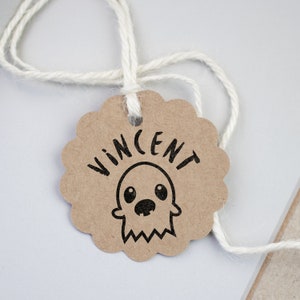 Kleiner runder Stempel Geister 30 mm x Vornamen