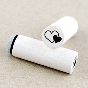 Mini Rubber Stamp Hearts