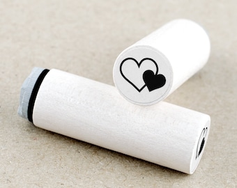 Mini Rubber Stamp Hearts