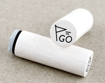 Mini Rubber Stamp Go