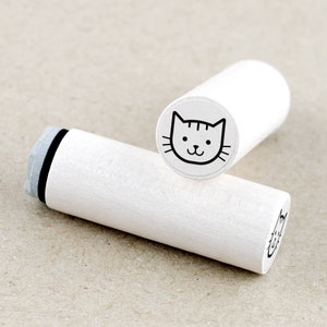 Mini Rubber Stamp Cat