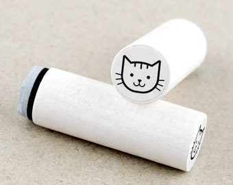 Mini Rubber Stamp Cat