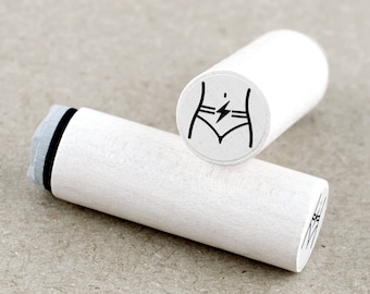 Mini Rubber Stamp Stomach Pain PMS