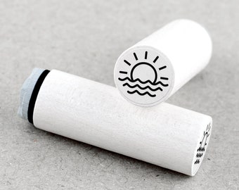 Mini Rubber Stamp Sunrise Sunset