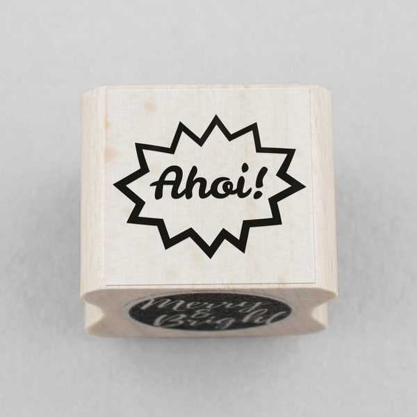 Rubber Stamp Popping Bubble Ahoi 20 x 20 mm