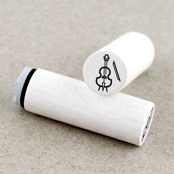 Mini Rubber Stamp Cello