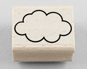 Rubber Stamp Cloud 35 x 25 mm