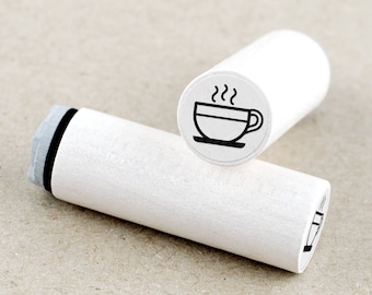 Mini Rubber Stamp Teacup