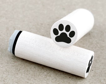 Mini Rubber Stamp Dog Paw