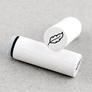 Mini Rubber Stamp Feather