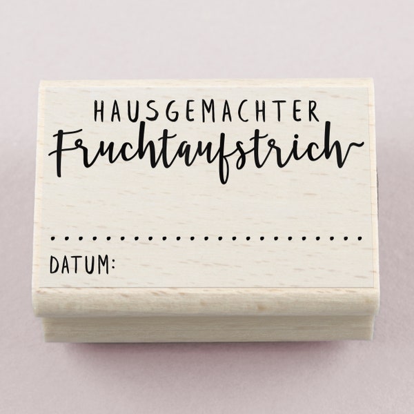 Rubber Stamp Hausgemachter Fruchtaufstrich 55 x 35 mm