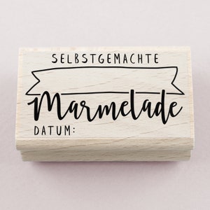 Rubber Stamp Selbstgemachte Marmelade 60 x 35 mm