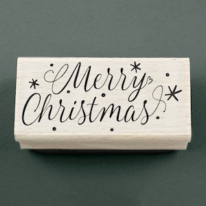 Stempel Merry Christmas 90 x 40 mm