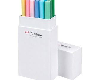 Tombow ABT Dual Brush Pen Set Pastel Colors 18 Pieces