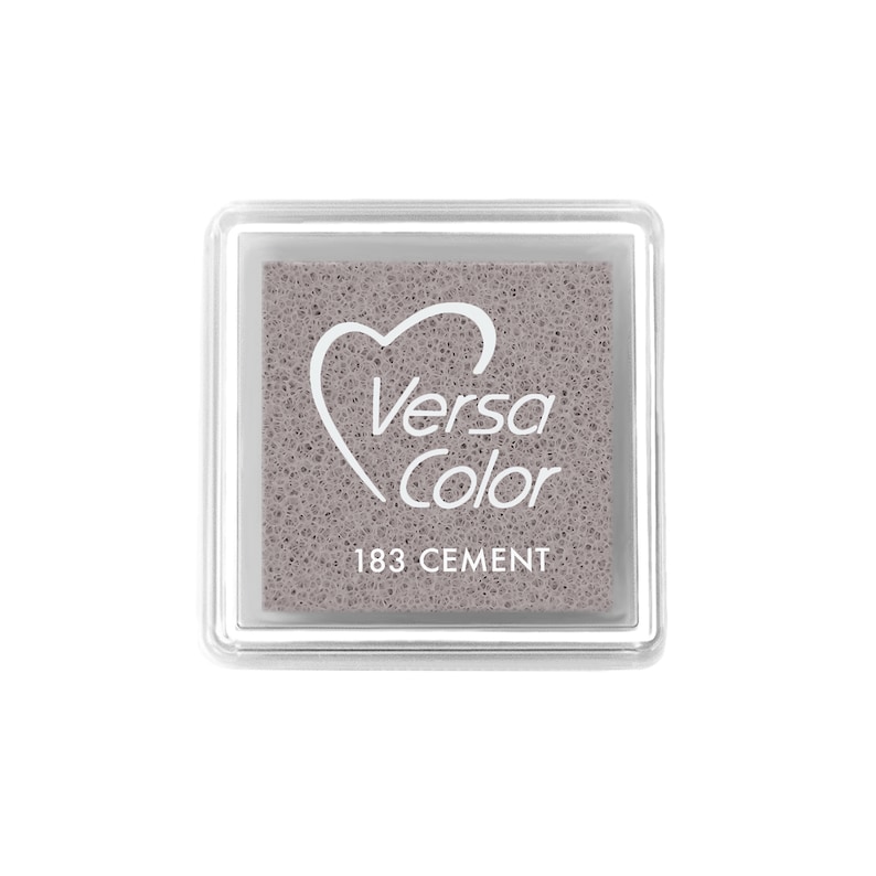 Ink Pad Grey Black and White Shades VersaColor Small 183 Cement